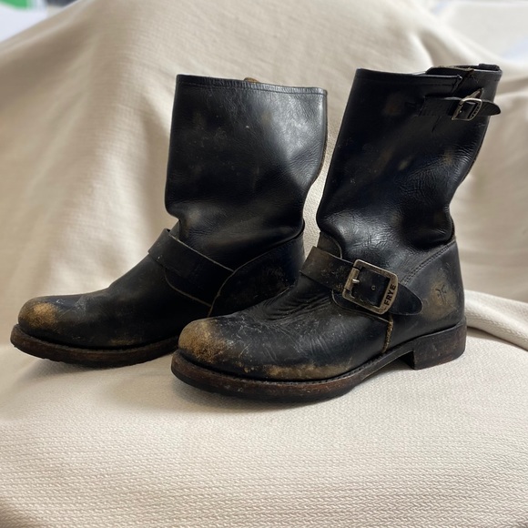 Frye Veronica Shortie Slouch Bootie - Black Stone - Picture 5 of 6